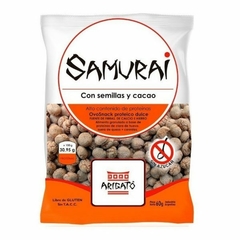 CEREAL PROTEICO CON SEMILLAS Y CACAO X 60GR SAMURAI ARIGATO