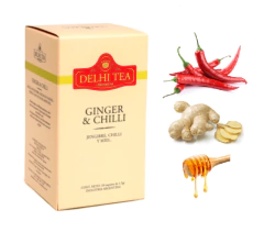 TÉ GINGER & CHILLI X 20 SAQUITOS DELHI TEA