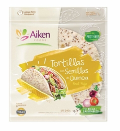 TORTILLAS DE QUINOA INTEGRAL X10 UNIDADES AIKEN - comprar online