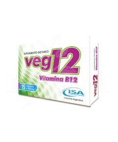 VITAMINA B 12 VEG 12 X 15 UNIDADES -ISA