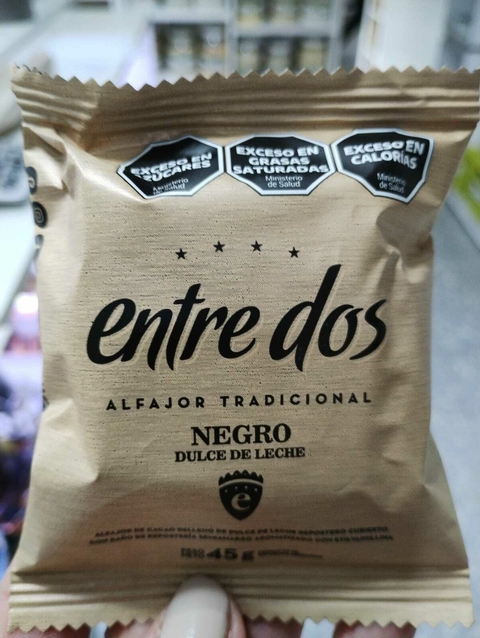 ALFAJOR NEGRO / BLANCO TRADICIONAL X 45GR - ENTRE DOS