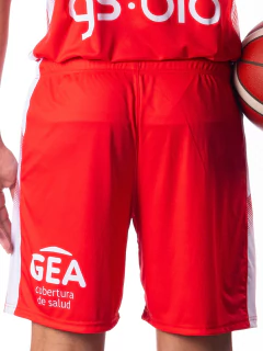 SHORT OFICIAL BASQUET ROJO - Gloria Manía 