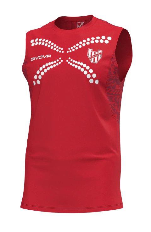 SUDADERA DE ENTRENAMIENTO GIVOVA ROJO-BCO