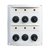 Tablero de 6 fichas goma blanco