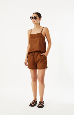 SHORT EARLY CHOCOLATE [TENCEL 100%]