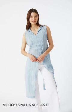 Imagen de MAXI MUSCULOSA DUPLEX CELESTE