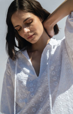 CAMISA FARMER BLANCA BRODERIE en internet