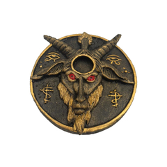 Porta Velas Ou Incensário Baphomet Exclusivo Wiccaa 10cm