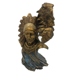 BUSTO XAMÃ COM ÁGUIA