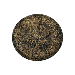 INCENSÁRIO MANDALA DE FLORES (DOURADO)