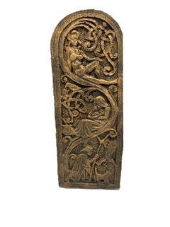 PLACA DEUSA TRIPLICE 18CM (DOURADO)