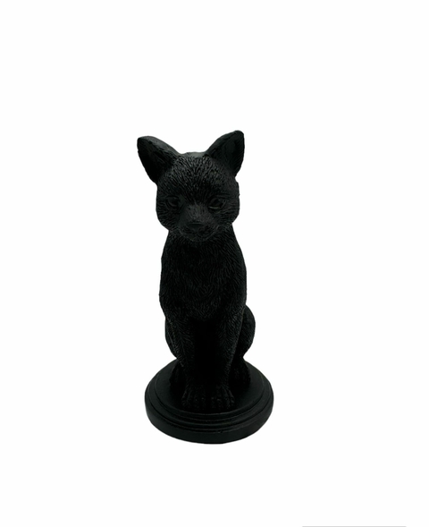 Gato Bruxo Porta Velas Exclusivo Wiccaa 15cm
