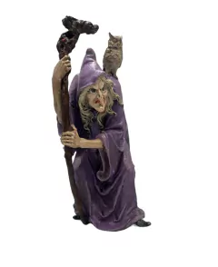 BRUXA COM CORUJA 30CM