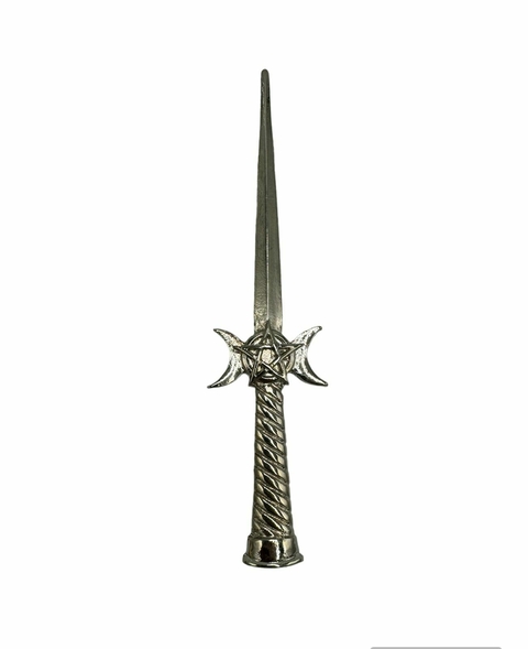 ADAGA ATHAME TRILUNA COM PENTAGRAMA