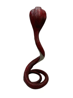 COBRA NAJA 40CM - VERMELHA - WiccaA