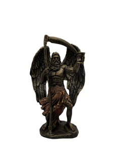 Deus Grego Cronos: Estátua Do Tempo Com Ampulheta E Foice WiCCA