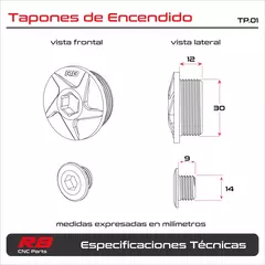 Tapones de Encendido 30 mm RB PARTS - comprar online