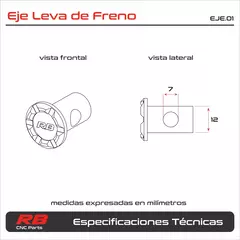 Buje/Eje Leva de Freno RB PARTS - comprar online
