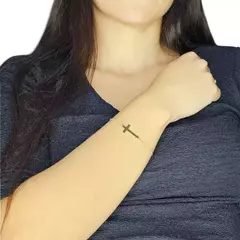 Pulsera Cruz Oro 18k - 17.5 Cm - Incluye Estuche Pana C167 Amarillo - Joyas Center