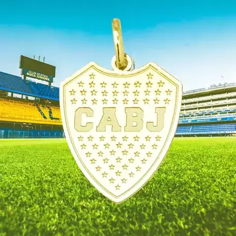 Dije Oro 18k Escudo Boca Juniors 13x16 Mm C1598 - comprar online
