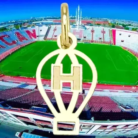 Dije Oro 18k Escudo Club Atlético Huracán 8x14 Mm C1599 - comprar online