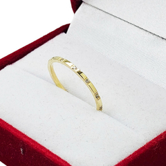 Anillo Oro 18k Con Piedras Cubic Joyas Center C1224 - comprar online