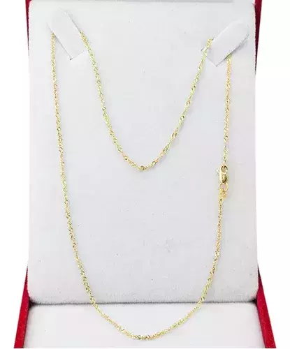 Collar Cadena Oro 18k Singapur 40cm 1.7 Gr Mosqueton C424 - comprar online