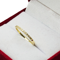 Anillo Oro 18k Con Piedras Cubic C1226 - comprar online