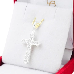 Dije Cruz Con Piedras Plata 925 C1420 - comprar online