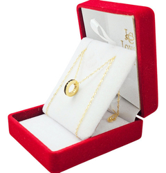 Conjunto Dona Piedras Oro 18k 45cm Joyas Center C986 C97