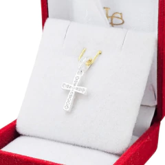 Dije Cruz Con Piedras Plata 925 Joyas Center C1433 - comprar online