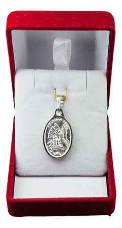 Dije C1281 Angel De La Guarda Unisex En Plata Y Oro Pulido en internet