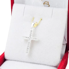 Dije Cruz Con Piedras Plata 925 Joyas Center C1432 - comprar online