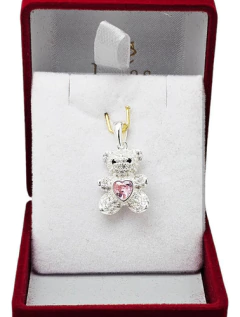 Dije Oso Con Piedras Plata 925 C1257 - comprar online