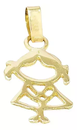 Dije Nena Calado Oro 18k 10x18 Mm Joyas Center C1642 - comprar online