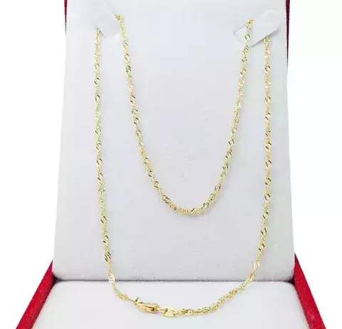 Collar Cadena Oro 18k Singapur 45cm 3.5 Gramos C417 - comprar online