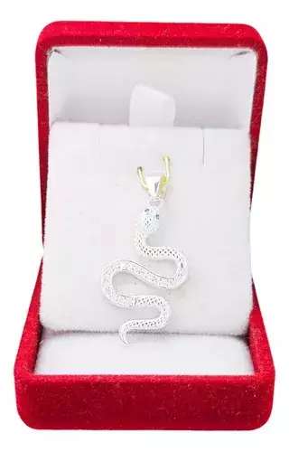 Dije Plata 925 Vibora Serpiente Con Piedras C1402 - comprar online