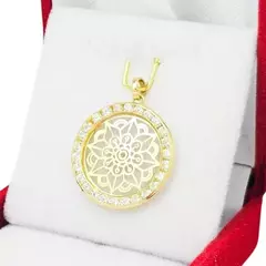 Dije Oro 18k Mándala Con Piedras C1597 - comprar online