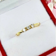 Anillo De Oro 18k Cintillo Compromiso Casamiento Dama 1Gr - comprar online