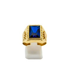 Anillos Oro 18kts Hombre Corona Sello Corona Con Piedra 8,3 - comprar online