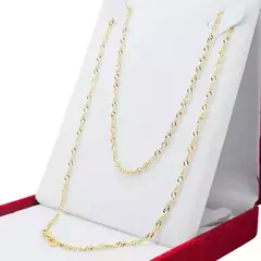 Collar Cadena Oro 18k Singapur 45cm 3.5 Gramos C417 en internet