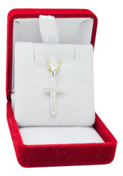 Dije Cruz Con Piedras Plata 925 Joyas Center C1430 en internet