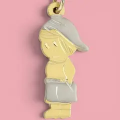 Dije Nene Cancherito Oro 18k Blanco Y Amarillo Rbt - C2305 - comprar online