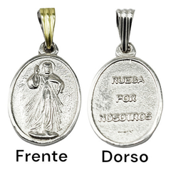 Dije Plata Y Oro 18kts Sagrado Corazón De Jesús C1274 en internet