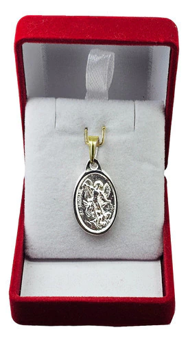 Dije C1281 Angel De La Guarda Unisex En Plata Y Oro Pulido - comprar online