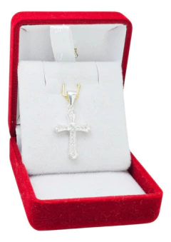 Dije Cruz Con Piedras Plata 925 C1431 en internet