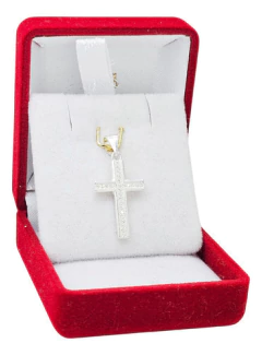 Dije Cruz Con Piedras Plata 925 Joyas Center C1434 en internet