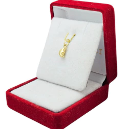 Dije Oro 18k Media Luna Inflado 4x5 Mm C1512 - comprar online