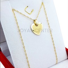 Imagen de Cadena con dije corazón - oro 18k - 1,6Grs