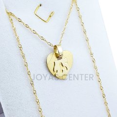 Cadena con dije 15 años - oro 18k